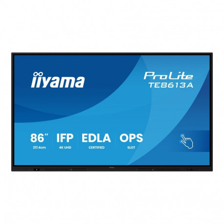 IIYAMA 86inch iiWare21E EDLA -Google-GMS-apps Android 14 8/128GB 40Points PureTouch IR+ with zero bo