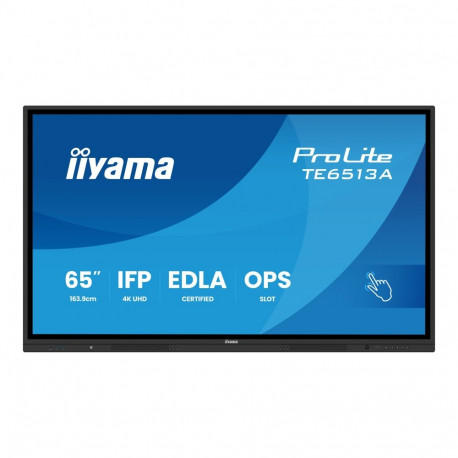IIYAMA 65inch iiWare21E EDLA -Google-GMS-apps Android 14 8/128GB 40Points PureTouch IR+ with zero bo