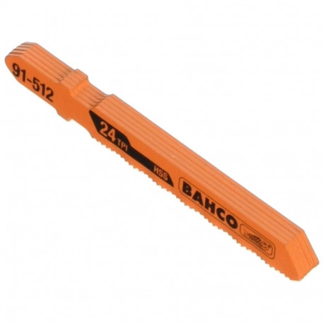 Tikksaelehed metallile T-sabaga 1,00x77mm 5 tk materjalile 1-3mm 24TPI HSS