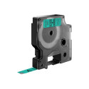 DYMO D1 Standard - must rohelisel - 9mm
