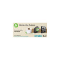 DYMO D1 Standard - must rohelisel - 9mm