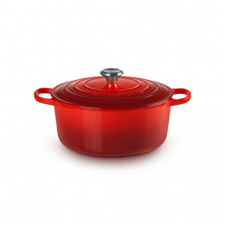 Le Creuset Signature 6.7 L ümmargune punane