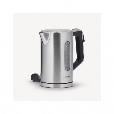 Severin 3418000 electric kettle 1.7 L 3000 W Black, Stainless steel