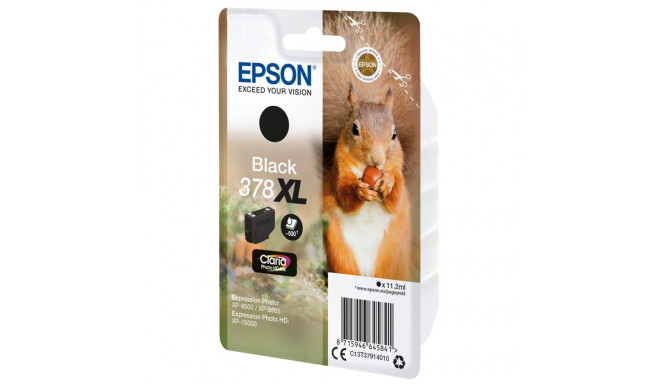 Epson Squirrel Singlepack must 378XL Claria Photo HD tindikassett