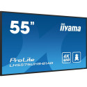 iiyama LH5575UHS-B1AG digitaalne reklaamekraan lamepaneel 138.7 cm (54.6") LCD Wi-Fi 500 cd/m² 4K Ul
