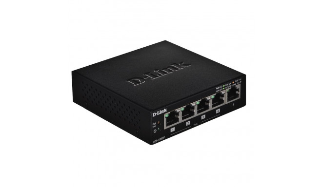 D-Link DES-1005P võrgulüliti haldamata must Power over Ethernet (PoE)
