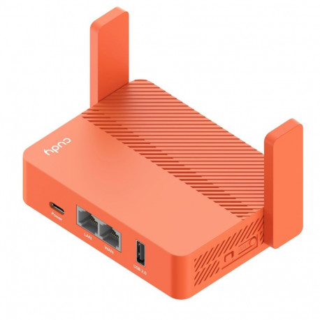 Cudy juhtmevaba ruuter AC1200 Fast Ethernet kaheribaline (2.4 GHz / 5 GHz), oranž