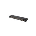 Patch panel 48 porti 1U 19" CAT6A FTP varjestatud must Lanberg