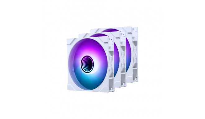 PHANTEKS M25 Gen2 PWM D-RGB Fan, 3-Pack - 140mm, white