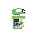 DYMO D1 Durable - must valgel - 12mm