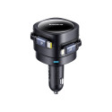 Baseus Enjoyment Max car charger with USB-C+Lightning cables 60W Black