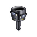 Baseus Enjoyment Max car charger with USB-C+Lightning cables and USB-A+USB-C ports 90W Black
