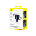 Baseus Enjoyment Max car charger with USB-C+Lightning cables 60W Black