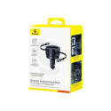 Baseus Enjoyment Max car charger with USB-C+USB-C cables 60W Black