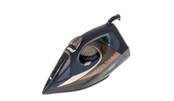 Camry Steam Iron CR 5036 3400 W, Water tank capacity 360 ml, Continuous steam 50 g/min, Black/Gold