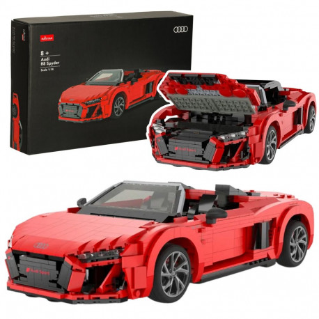 Klocki konstruktsioon AutoRC 1:14 Audi R8 Spyder 1440 elementi Rastar 93800