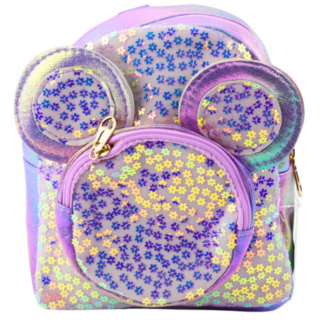 laste seljakott litritega hiire kõrvad lilla 22cm 3L