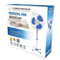 EHF001WB Esperanza wentylator 16'' stojący hurricane biało-niebieski