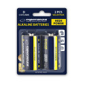 EZB106 Esperanza baterie alkaliczne lr20 d 2szt blister