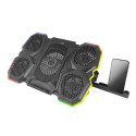 EGC107 Esperanza podstawka chłodząca gaming pod notebook led rgb breva