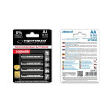 EZA106 Esperanza akupatareid Ni-MH AA suure mahutavusega 2600mAh 4tk mustad