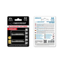 EZA105 Esperanza akupatareid Ni-MH AA suure mahutavusega 2600mAh 2tk mustad