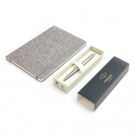 Parker Jotter XL Alexandra Matte Grey Pastapliiats halli A5 märkmikuga