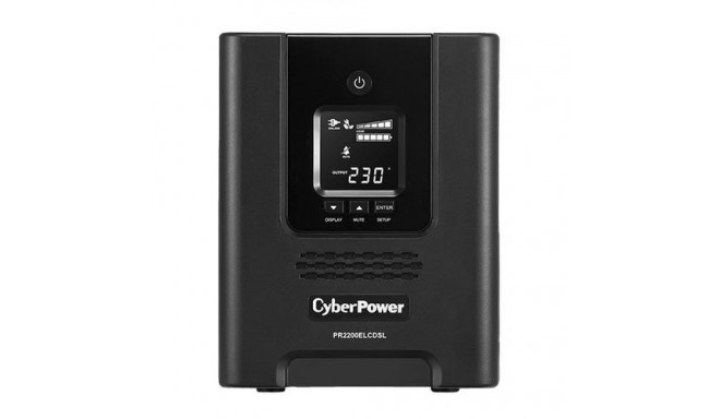CyberPower PR2200ELCDSL uninterruptible power supply (UPS) Line-Interactive 2.2 kVA 1980 W 9 AC outl