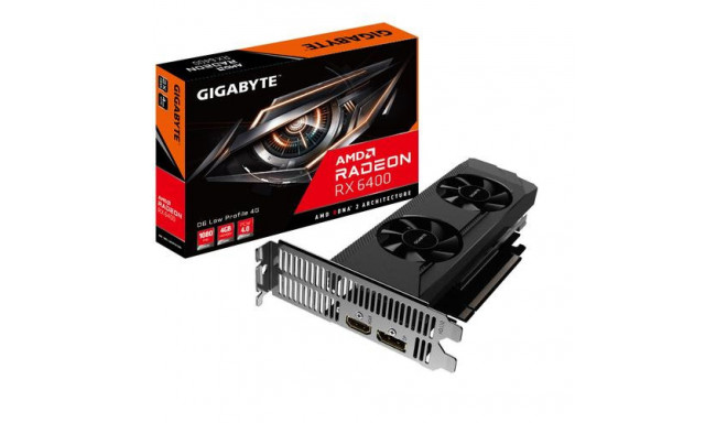 GIGABYTE Radeon RX 6400 D6 LOW AMD 4 GB GDDR6