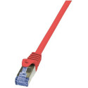 LogiLink Cat6a S/FTP, 0.5m networking cable Red S/FTP (S-STP)