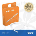 CLUB3D USB C cable white