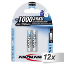 12x2 Ansmann NiMH bat. 1000 Micro AAA 950 mAh