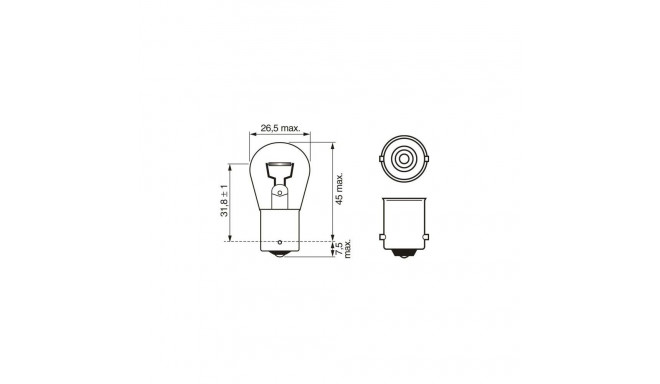 Bosch P21W 12V 21W BA15s Pure Light