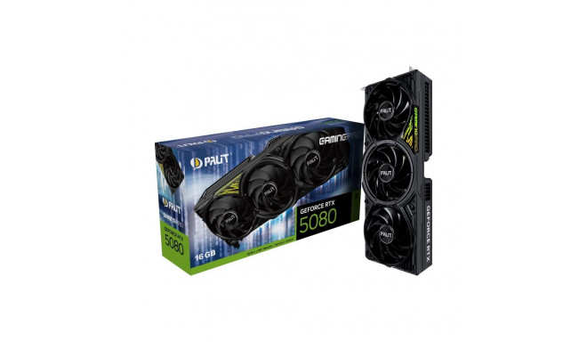 Graphics Card|PALIT|NVIDIA GeForce RTX 5080|16 GB|GDDR7|256 bit|PCIE 5.0 16x|Triple slot Fansink|1xH