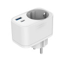CHARGER USB UNIVERSAL 20W WHT/2P AC TA-ACPDQC20-01-W GEMBIRD