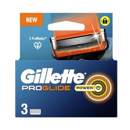 GILLETTE FUSION PROGLIDE CUCHILLAS POWER PACK 3UN