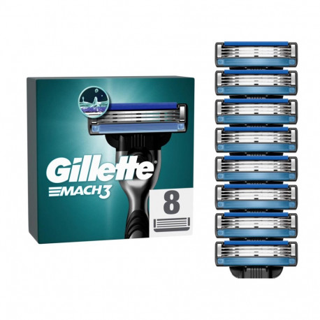GILLETTE MATCH3 CUCHILLAS PACK RECAMBIO CABEZALES 8UN