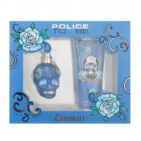 POLICE TO BE TATTOOART EAU DE PARFUM 40ML VAPORIZADOR + LOCION CORPORAL PERFUMADA 200ML