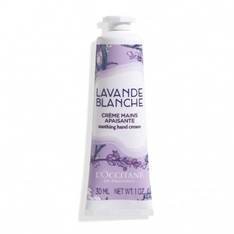 LOCCITANE LAVANDE BLANCHE SOOTHING CREMA DE MANOS 30ML