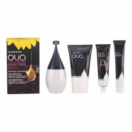 Ammoniaagivaba juuksevärv Garnier Olia Nº 3,0-Negro (1 Ühikut)