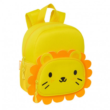 Laste seljakott Safta Leon Kollane 20 x 25 x 9 cm