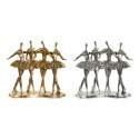 Dekoratiivkuju DKD Home Decor 33,5 x 14,5 x 32 cm Hõbedane Kuldne Vaik Baleriin