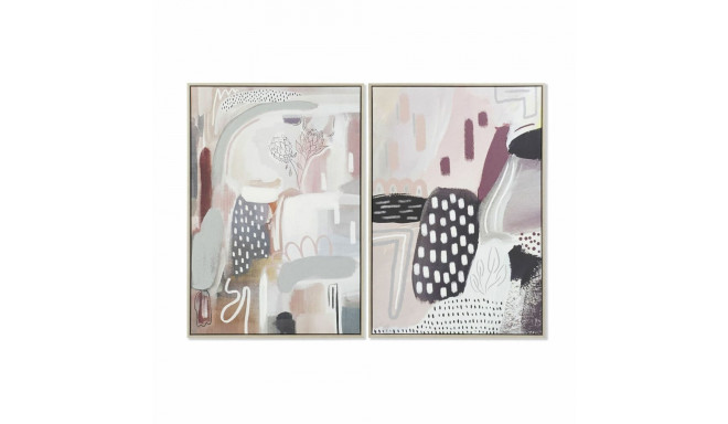 Painting DKD Home Decor 63 x 4,5 x 93 cm Abstract Urban (2 Units)