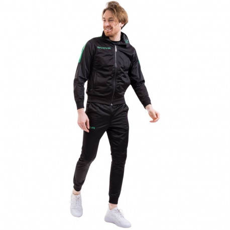 Givova spordidressid Tuta Revolution TR033 1013 3XS, must-roheline