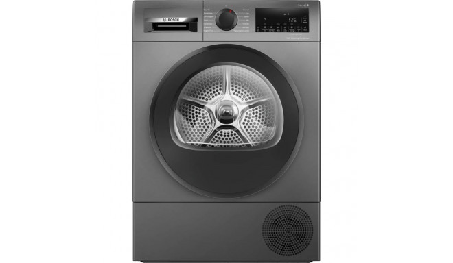 Bosch soojuspumbaga kuivati WQG245DXSN energiatõhususklass A+++ eestlaetav 9 kg kondenseeriv LCD süg