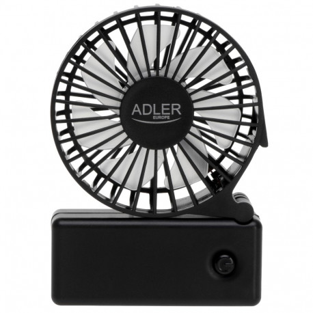 Adler kokkupandav mini ventilaator AD 7336 lauaventilaator must läbimõõt 6.5 cm kiiruste arv 1