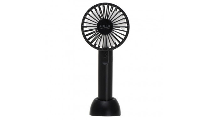 Adler Mini USB Fan | AD 7338 | Desk fan | Black | Diameter 7 cm | Number of speeds 3