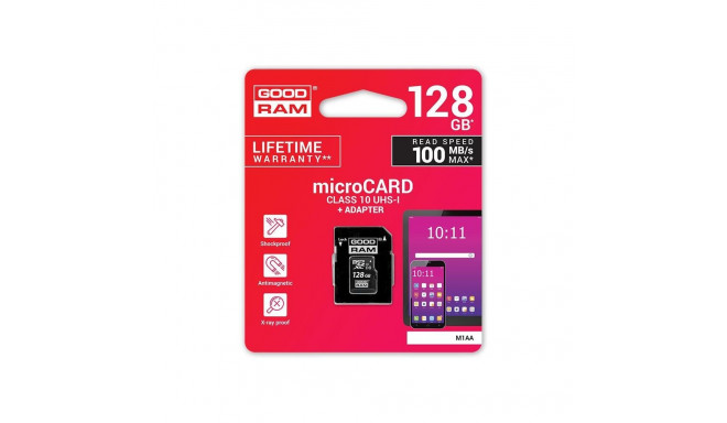 Goodram 128GB microSDXC klass 10 UHS I + adapter