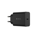 Devia wall charger Rocket PD 45W 1x USB-C black+ cable USB-C - USB-C