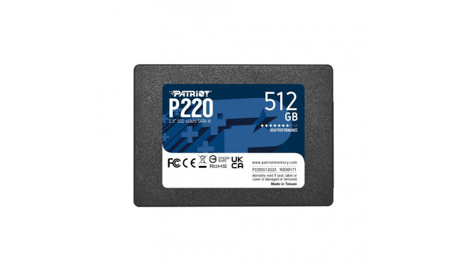 Patriot Memory P220 512GB 2.5" Serial ATA III